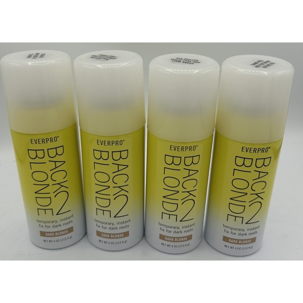 Everpro Back 2 Blonde Temporary Instant Fix Dark Roots Dark Blonde Set Of 4 NEW